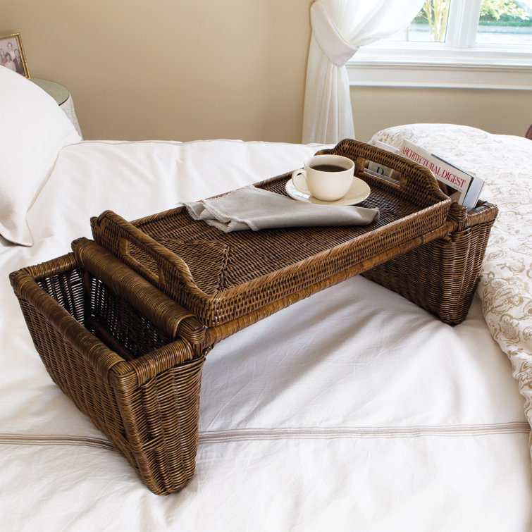 Bayou Breeze Knighton Rectangle Rattan Serving Tray & Reviews Wayfair.ca